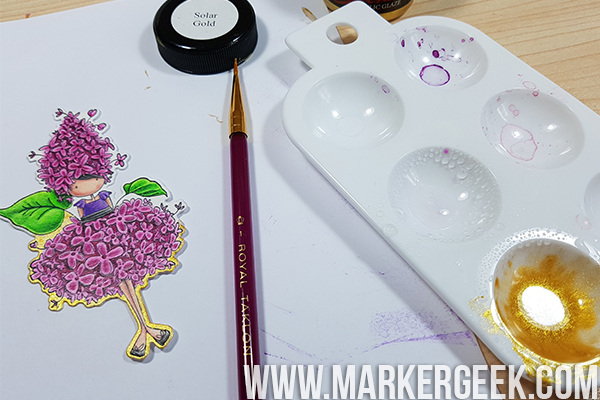 Stamp It Saturday: Create an Inky Garden Girl Tag with Elaineabella