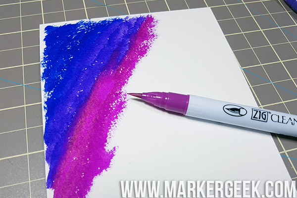 Stamping Bella Marker Geek Monday - Zig Clean Color Real Brush Pen Backgrounds