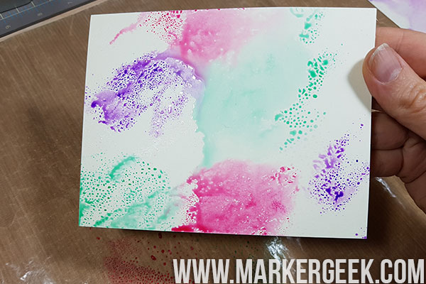 Stamping Bella Marker Geek Monday Copic Colouring over Distress Ink Backgrounds