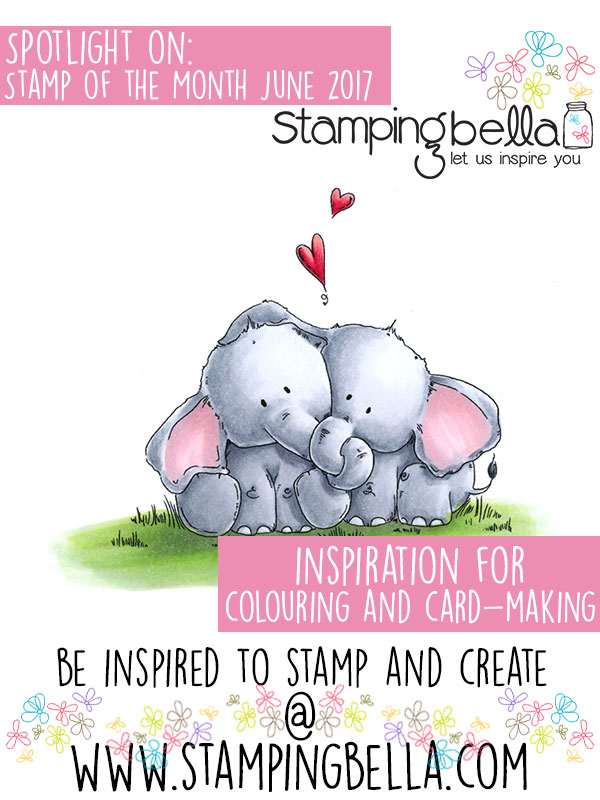 Stamping Bella Spotlight On June 2017 Stamp of the Month - Ellie Loves Phant Stuffies