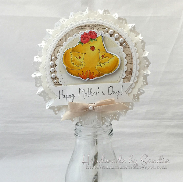 Stamping Bella DT Thursday - Create a Lollipop Card for Mother's Day with Sandiebella