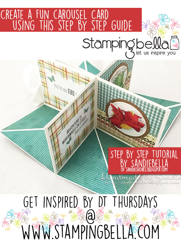 Stamping Bella - DT Thursday - Create a Carousel Card with Sandiebella!