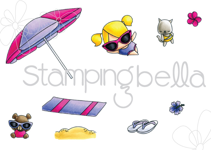 Stamping Bellar RELEASE PREVIEW SUMMER 2017- RUBBER STAMPS- THE LITTLES UMBRELLA SET