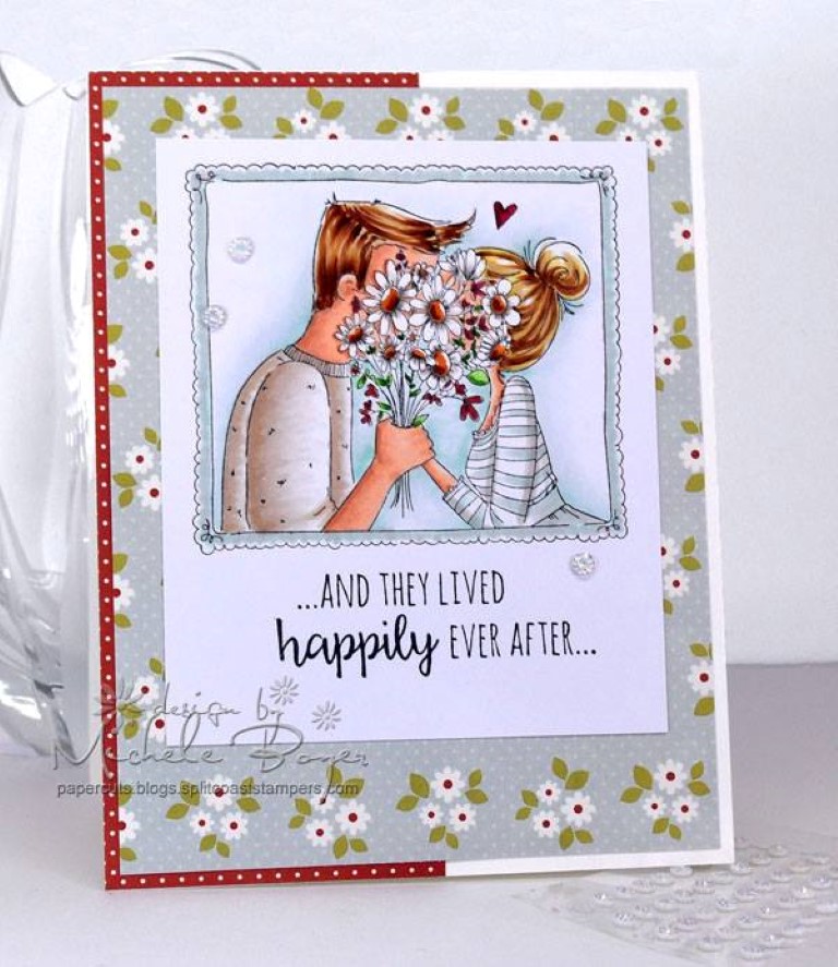 Bellarific Friday with Stamping Bella!- Rubber stamp used: CLOSEUPS-IN LOVE.  card by MICHELE BOYER