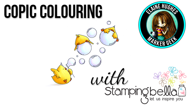 Stamping Bella - Marker Geek Monday - Colouring Bubble Chicks (with video)