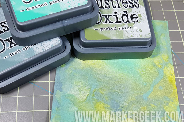 Stamping Bella Stamp It Saturday - Distress Oxide Mermaid Tails plus Copic Colouring Video