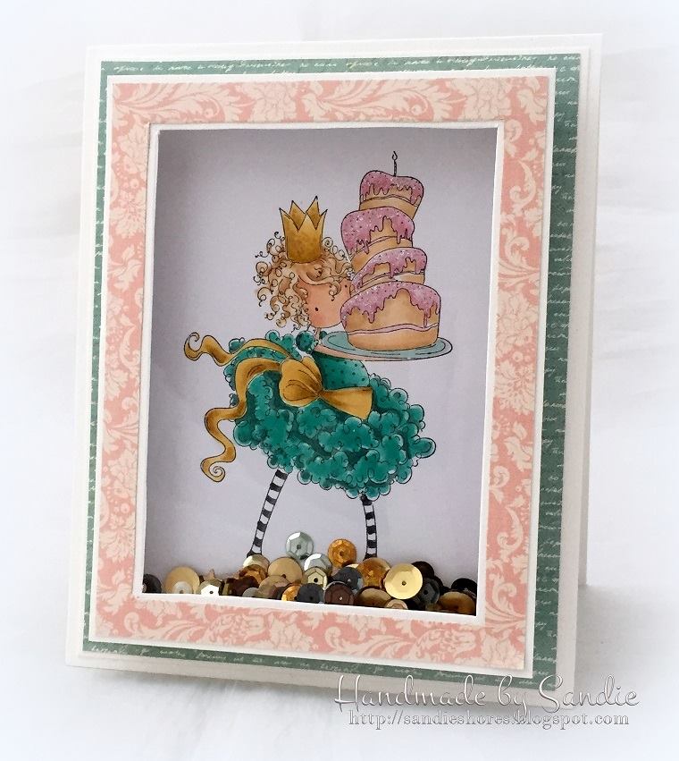 Bellarific Friday with Stamping Bella- rubber stamp used: TINY TOWNIE BREE LOVES BUTTERCREAM card made by SANDIE DUNNE
