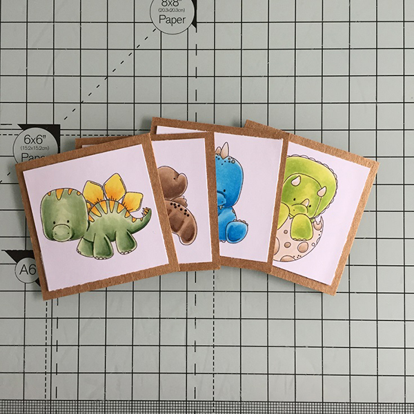 Stamping Bella DT Thursday: Create a Waterfall Dinosaur Card with Sandiebella!
