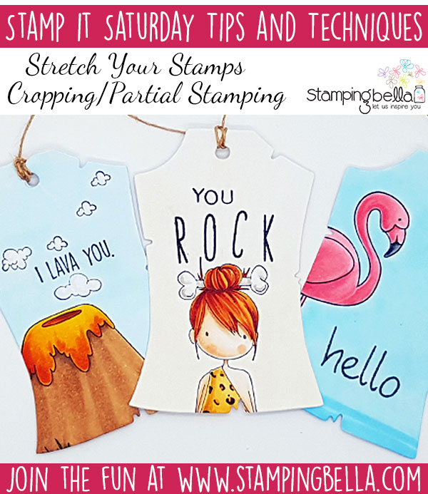 Stamping Bella Stamp It Saturday Stretch Your Stamps with Cropping or Partial Stamping