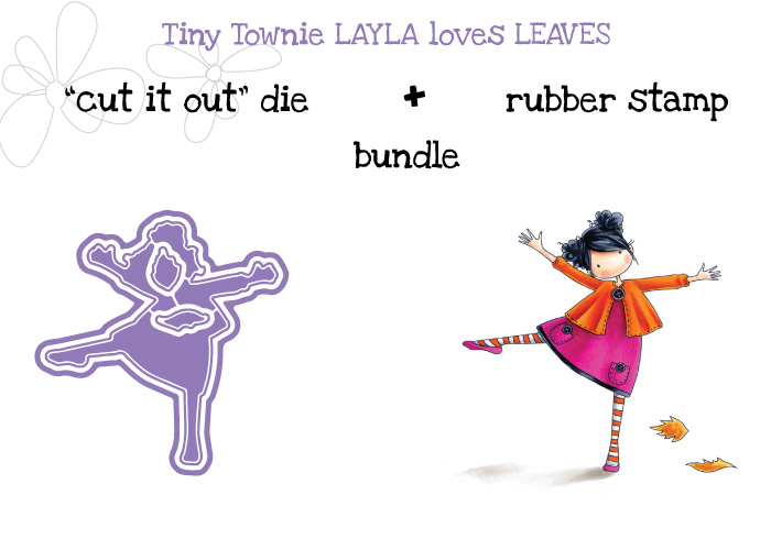 Stamping Bella FALL/HALLOWEEN 2017 RELEASE-TINY TOWNIE LAYLA loves LEAVES BUNDLE