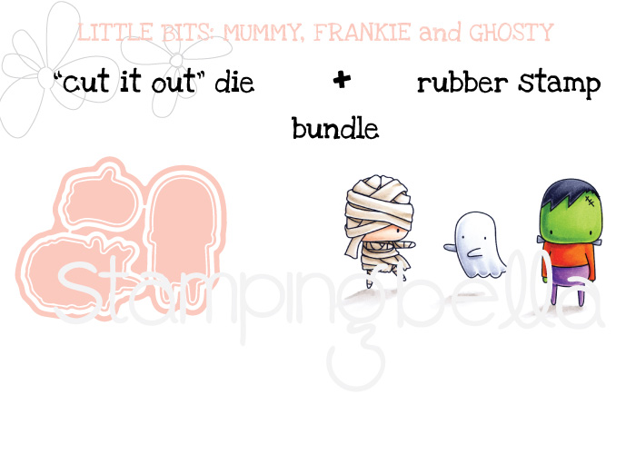 LITTLE BITS MUMMY, FRANKIE and GHOSTY BUNDLE by Stamping Bella