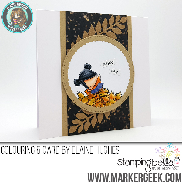 Stamping Bella SNEAK PEEK DAY 2 : LITTLE BITS NATURE COLLECTION and LITTLE BITS FALL FRUIT COLLECTION rubber stamps. Card by Elaine Hughes
