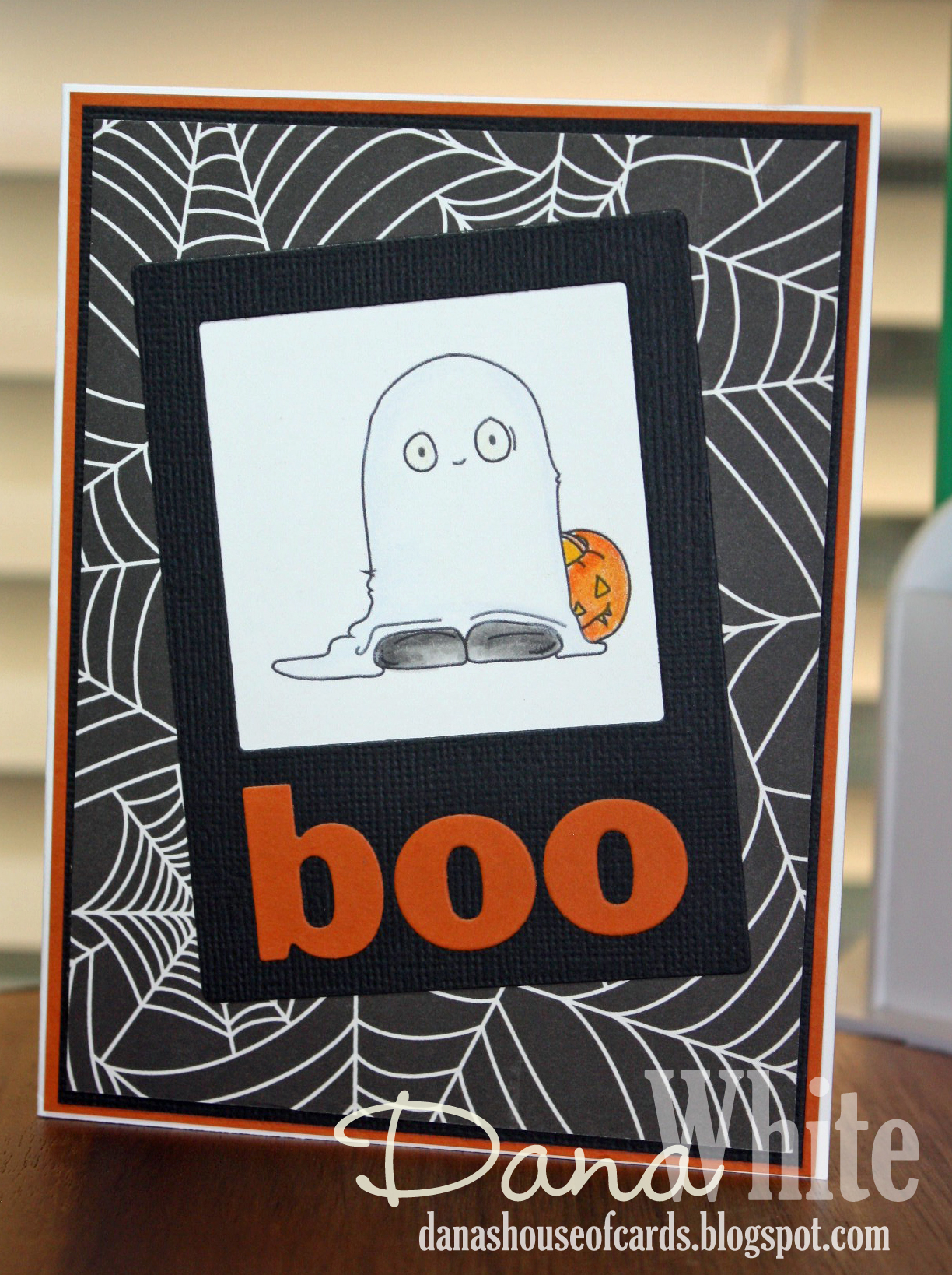 Stamping Bella SNEAK PEEK day 4- SQUIDGY GHOST, witchy TRICK OR TREATER card by DANA WHITE