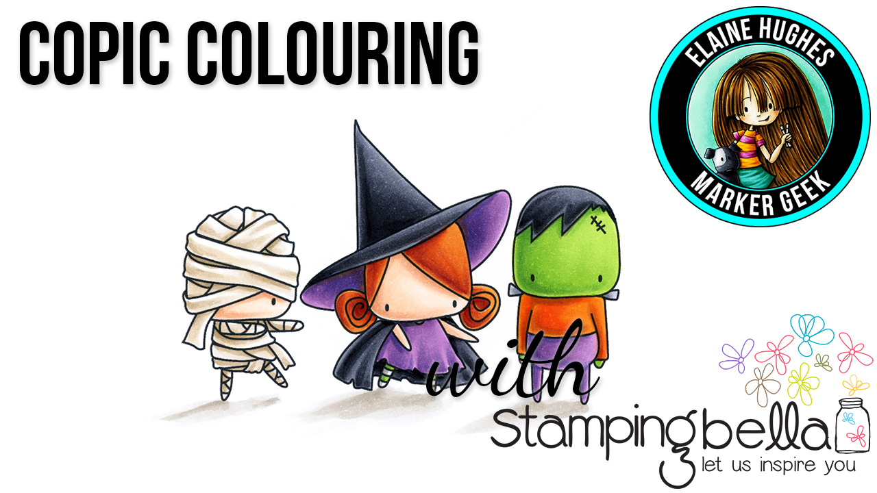 Stamping Bella Marker Geek Monday: Littles Frankie, Witchy & Mummy Colouring Video & Tips