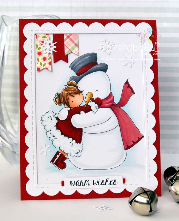 Stamping Bella RUBBER STAMPS: Stamps used: TINY TOWNIE FRIDA loves FROSTY. Card by Michele Boyer