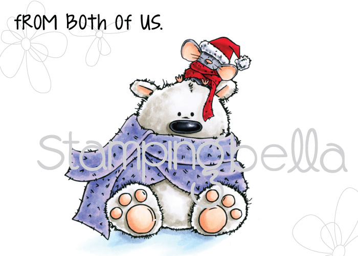 Stamping Bella WINTER/CHRISTMAS 2017 RELEASE: RUBBER STAMP POLAR BEAR AND MOUSIE