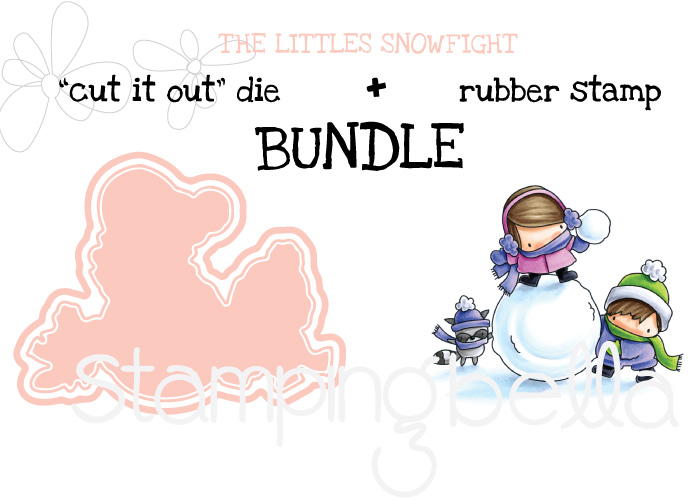 www.stampingbella.com : BUNDLE called THE LITTLES snowfight