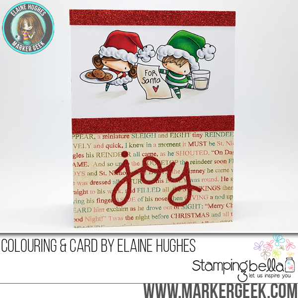 STAMPING BELLA HOLIDAY 2017 RELEASE: RUBBER STAMPS USED: THE LITTLES WAITING FOR SANTA CARD BY Elaine Hughes