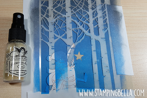 Stamping Bella Stamp It Saturday - Stamping & Masking a Winter Scene