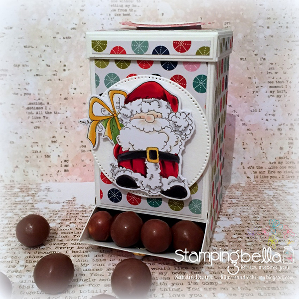 Stamping Bella DT Thursday: Create a Santa Candy Dispenser with Sandiebella!