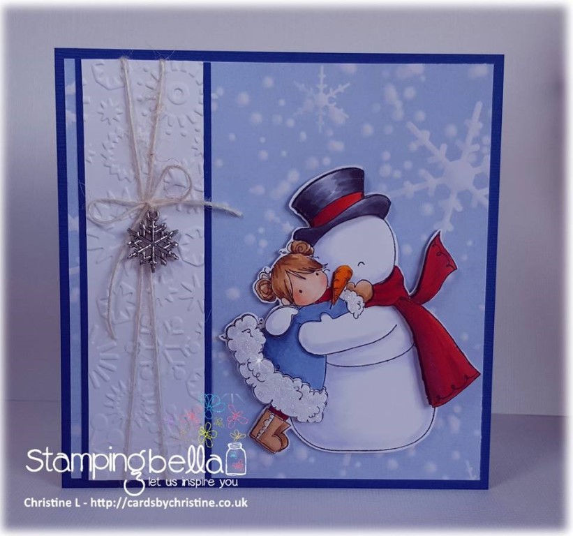 www.stampingbella.com: RUBBER STAMP USED : TINY TOWNIE FRIDAY LOVES FROSTY, card by Christine Levison