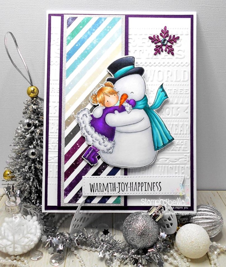 www.stampingbella.com: RUBBER STAMP USED : TINY TOWNIE FRIDAY LOVES FROSTY, card by Jenny Dix