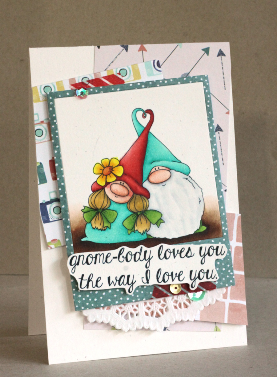 www.stampingbella.com- RUBBER STAMP USED: LOVEY GNOMES, card made by Alice Wertz