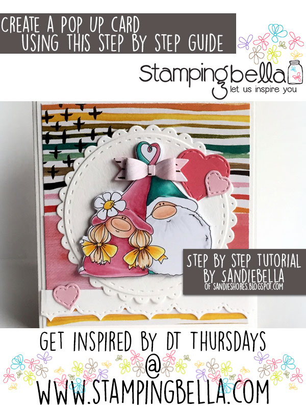 Stamping Bella DT Thursday: Create a Pop Up Card with Sandiebella