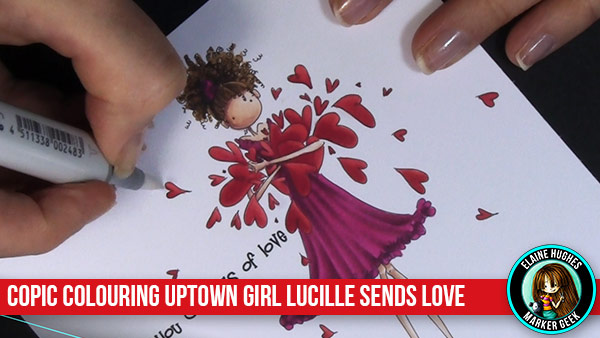 Stamping Bella Marker Geek Monday - Copic Colouring Uptown Girl Lucille