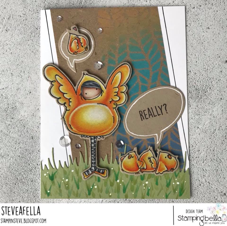 www.stampingbella.com: Rubber stamp used: Tiny Townie PEYTON loves to PRETEND.  Card by Stephen Kropf