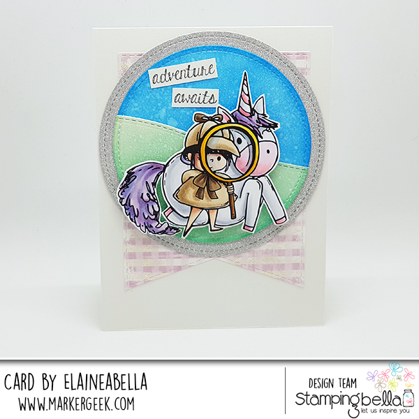 www.stampingbella.com: Rubber stamp used: I SPY ROSIE AND BERNIE card by Elaine Hughes