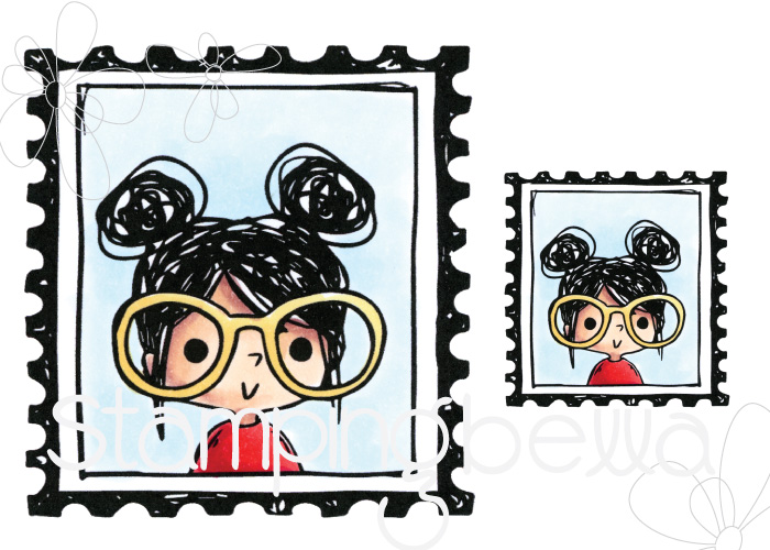 www.stampingbella.com: Rubber stamp: PUT A STAMP ON IT ROSIE