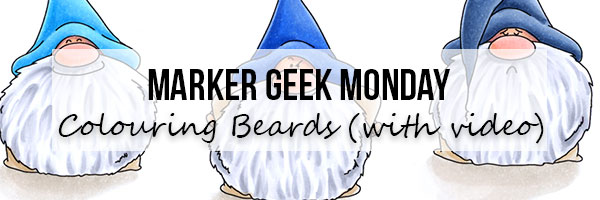 Marker Geek Monday with Stamping Bella: Colouring Gnome Beards (with video)