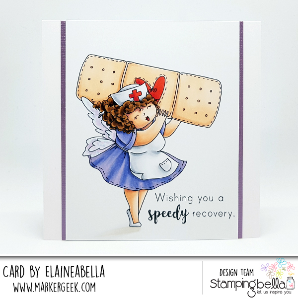 www.stampingbella.com: rubber stamp used: EDNA to the rescue, card by Elaine Hughes