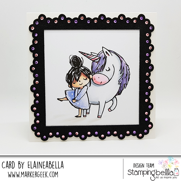 www.stampingbella.com: Rubber stamps used: Meet Rosie and Bernie card by Elaine Hughes