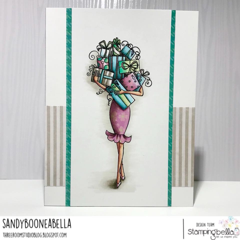 www.stampingbella.com: Rubber stamp used:  GIFTABELLA, card made by SANDYBOONEABELLA