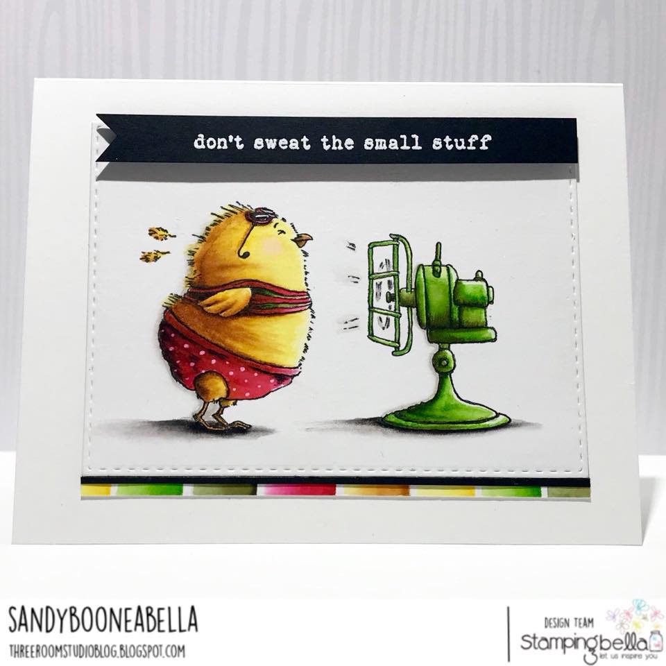 www.stampingbella.com: rubber stamp used: HELGA the HOT CHICK.  Card by Sandy Boone