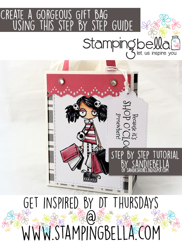 Stamping Bella DT Thursday: Create an Oddball Shopper Gift Bag with Sandiebella!
