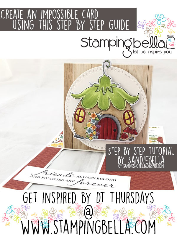 Stamping Bella DT Thursday Create an Impossible card with Sandiebella