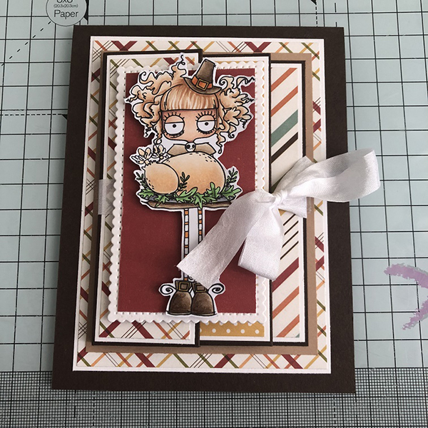 Stamping Bella DT Thursday: Create a Thanksgiving Pull Out Panel Card with Sandiebella!