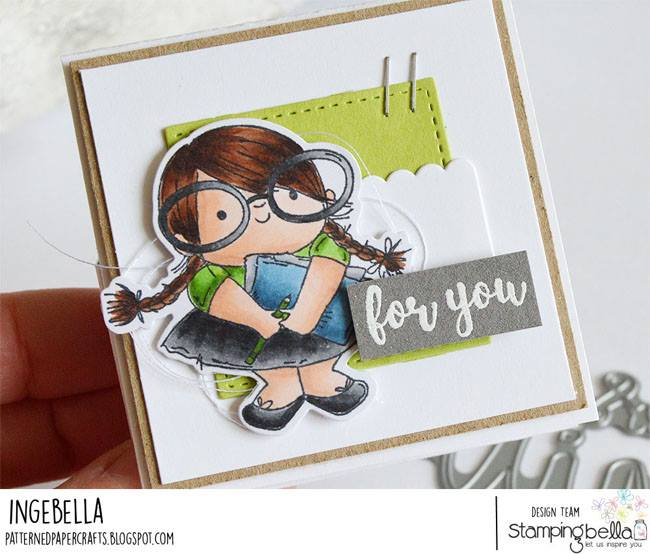 www.stampingbella.com:  rubber stamp used: SQUIDGY PALS .  Card by Inge Groot