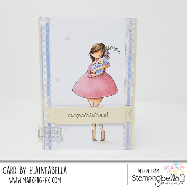 Wonderful Wednesday: Curvy Girl with a Newborn Card & Colouring Video