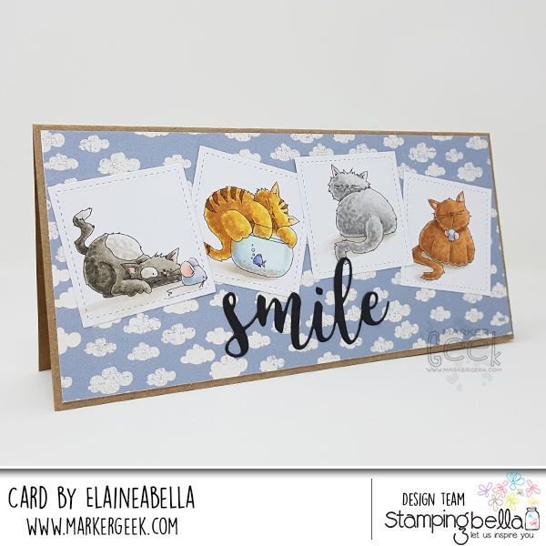Stamping Bella: Set of Kitties Card & Copic Colouring Video