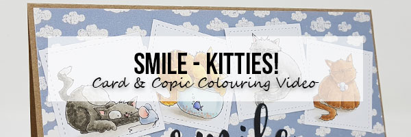 Stamping Bella: Set of Kitties Card & Copic Colouring Video