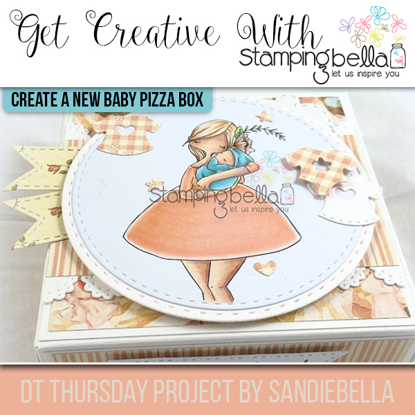 Stamping Bella DT Thursday: Create a New Baby Pizza Box with Sandiebella (step by step project)