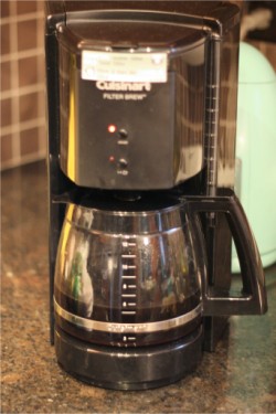 my wonderful coffeemaker.. LOVE YOU CUISINART!