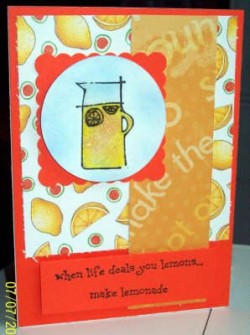 Karen Wilson used LEMONADE (discontinued stamp)