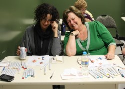 Diane and Sheryl.. Ahem  the TROUBLEMAKERS in the class but they look OH SO INNOCENT ;)