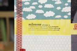 i used the MILESTONE definition block (and the patterned masking tape)