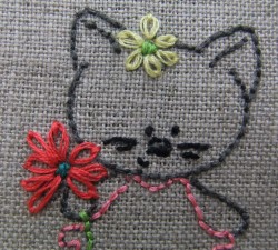 maisy with LAZY DAISY STITCHES